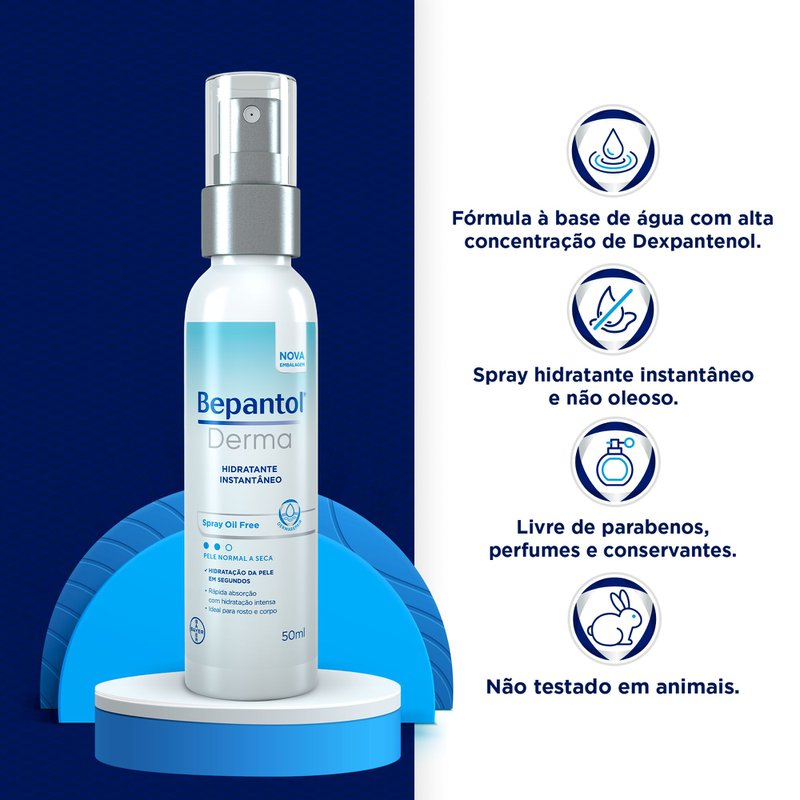 Bepantol Derma Spray Hidratante Instantâneo 50ml
