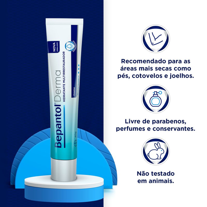 Bepantol Derma Creme Hidratante Multirrestaurador Pele Extrasseca 40g