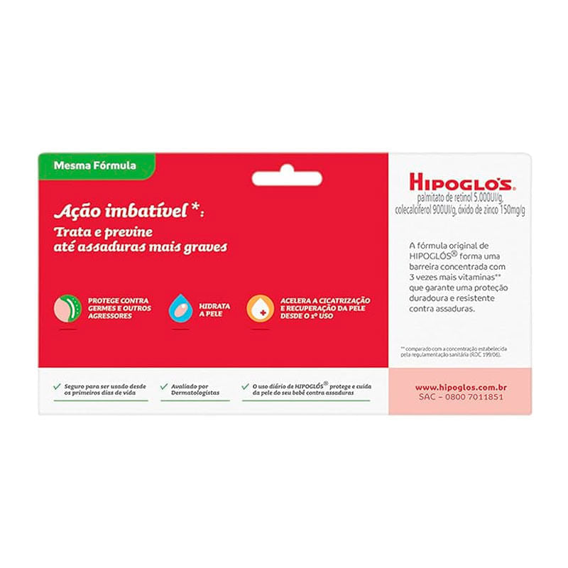 Creme Preventivo de Assaduras Hipoglós Original 135g