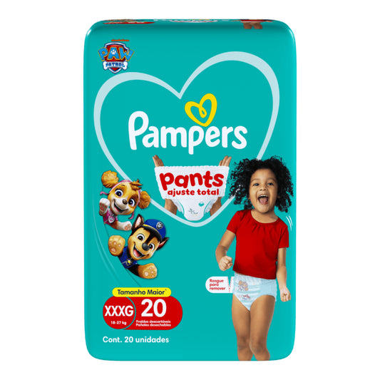 Fralda Pampers Pants Ajuste Total XXXG 20 Unidades