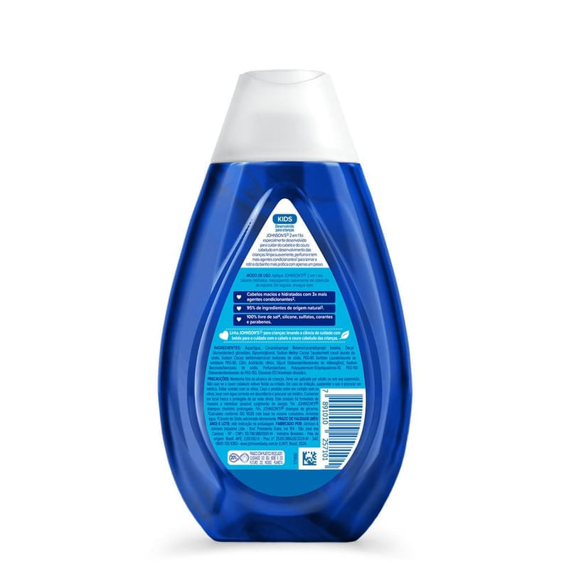 Shampoo e Condicionador Johnson's Kids 2 em 1 400ml