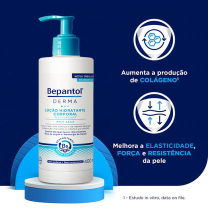 Loção Corporal Bepantol Derma Hidratante Restaurador Pele Seca 400ml