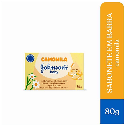 Sabonete em Barra Johnson's Baby Glicerinado Camomila 80g