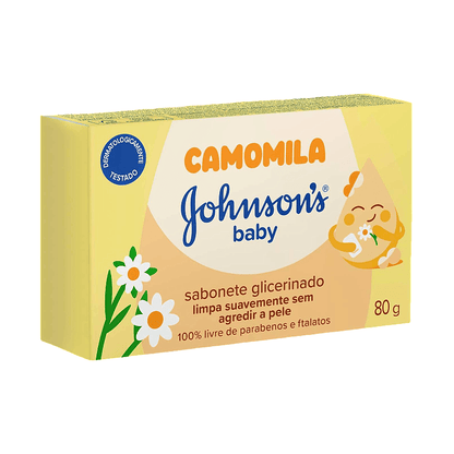 Sabonete em Barra Johnson's Baby Glicerinado Camomila 80g
