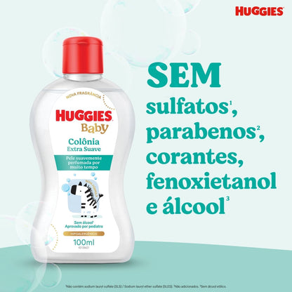 Colônia Huggies Extra Suave 100ml
