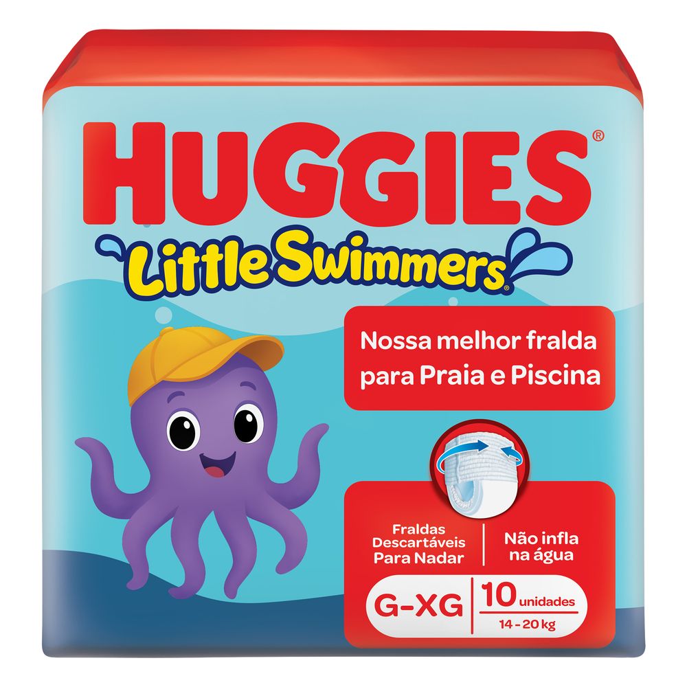 Fralda Praia e Piscina Huggies Little Swimmers G/XG 10 Unidades
