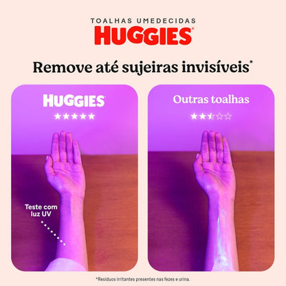 Lenços Umedecidos Huggies Hidratação e Nutrição 48 Unidades