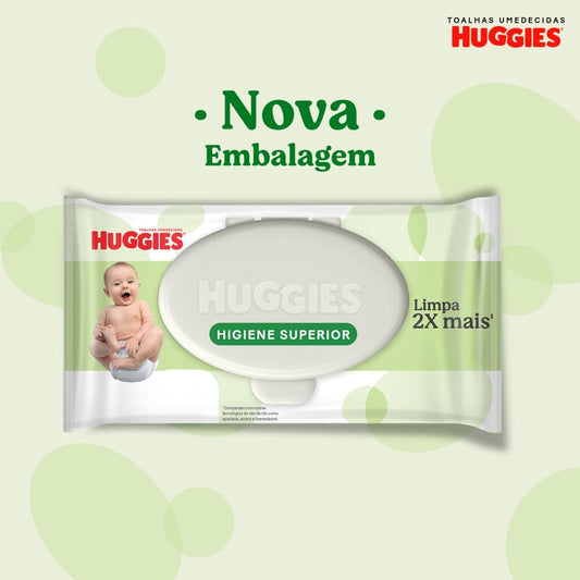 Lenços Umedecidos Huggies Higiene Superior 192 Unidades