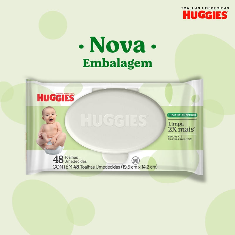 Lenços Umedecidos Huggies Higiene Superior 48 Unidades