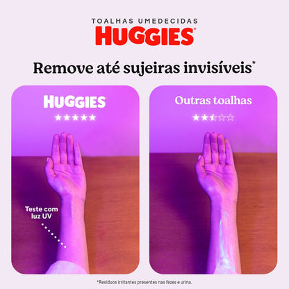 Lenços Umedecidos Huggies Rosto e Corpo 192 Unidades