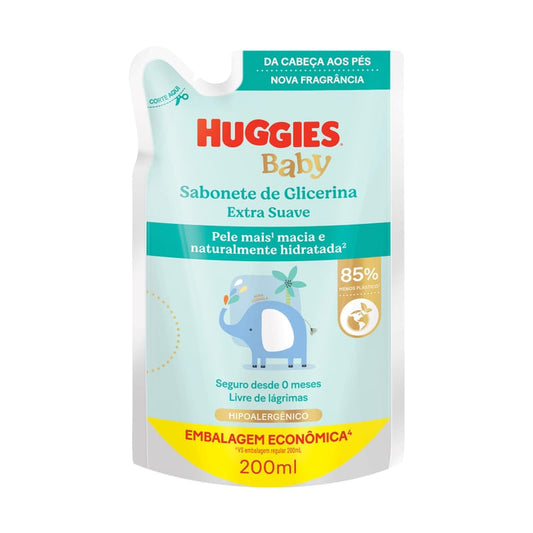 Refil Sabonete Líquido Huggies Extra Suave 200ml