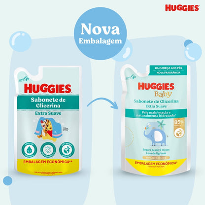Refil Sabonete Líquido Huggies Extra Suave 200ml