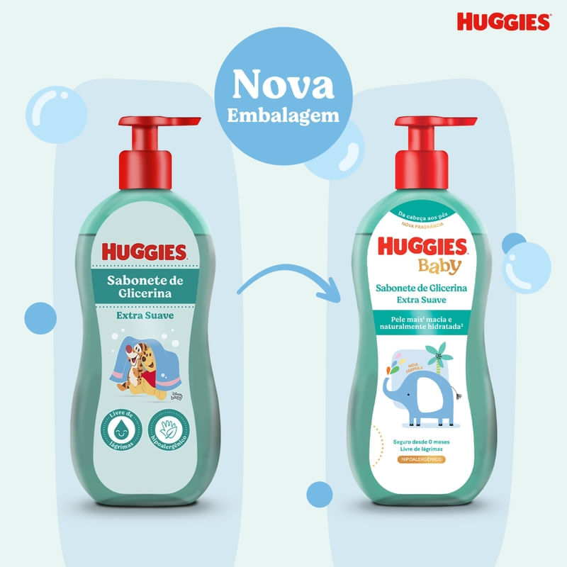 Sabonete Líquido Huggies Extra Suave 200ml