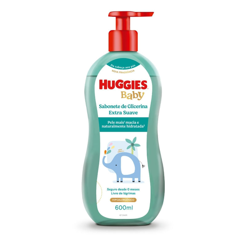 Sabonete Líquido Huggies Extra Suave 600ml
