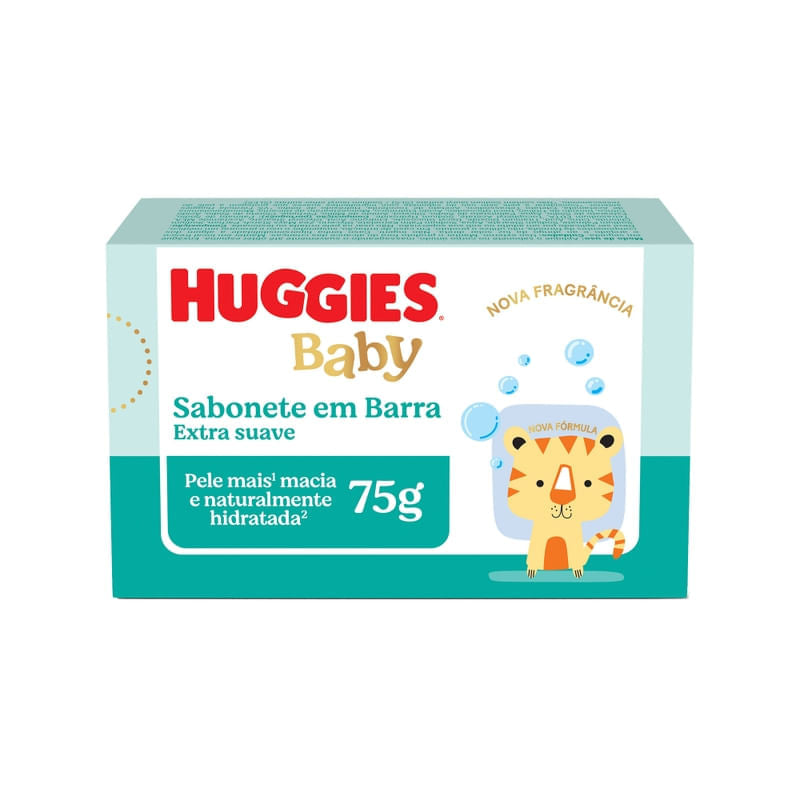 Sabonete em Barra Infantil Huggies Extra Suave 75g