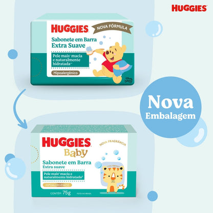 Sabonete em Barra Infantil Huggies Extra Suave 75g