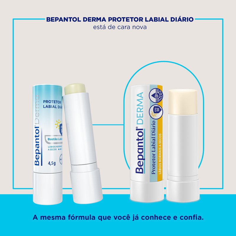 Protetor Labial Diário Bepantol Derma FPS50 4,5g