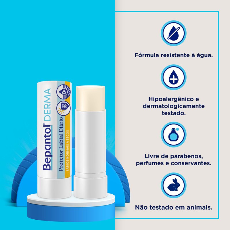 Protetor Labial Diário Bepantol Derma FPS50 4,5g