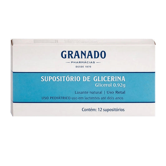 Supositório de Glicerina Lactentes Granado 12 Unidades