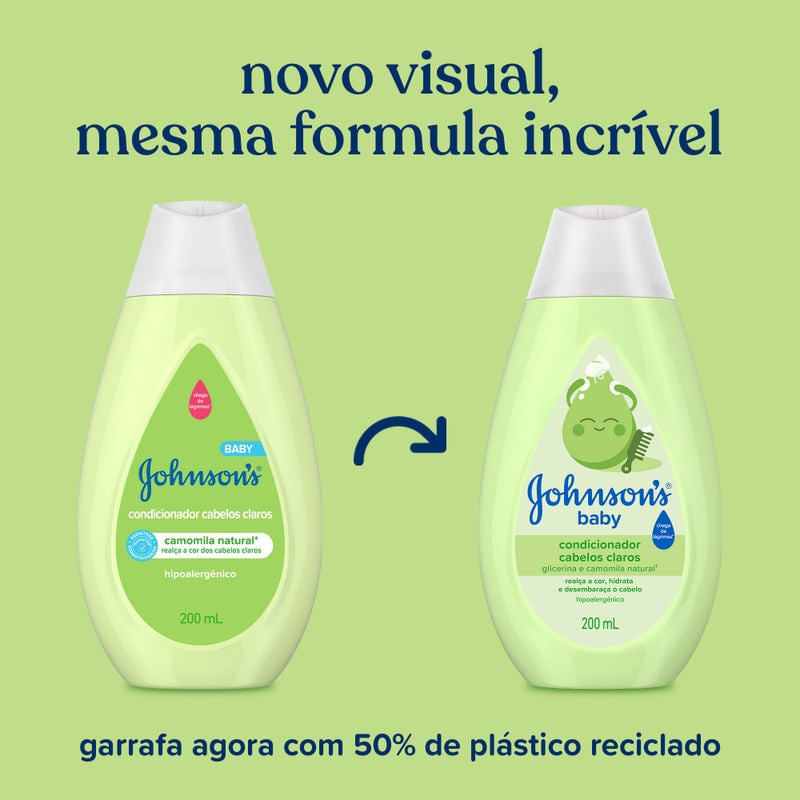 Condicionador Johnson's Baby Cabelos Claros 200ml