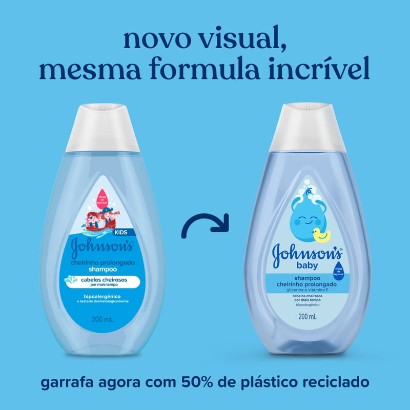 Shampoo Johnson's Baby Cheirinho Prolongado 200ml