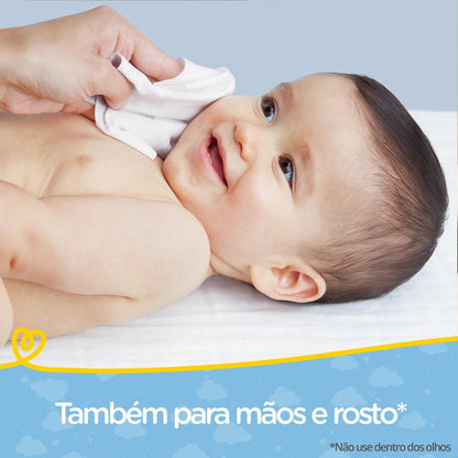 Lenços Umedecidos Pampers Cheirinho de Bebê 48 Unidades