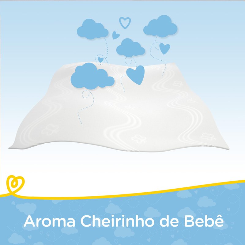 Lenços Umedecidos Pampers Cheirinho de Bebê 48 Unidades