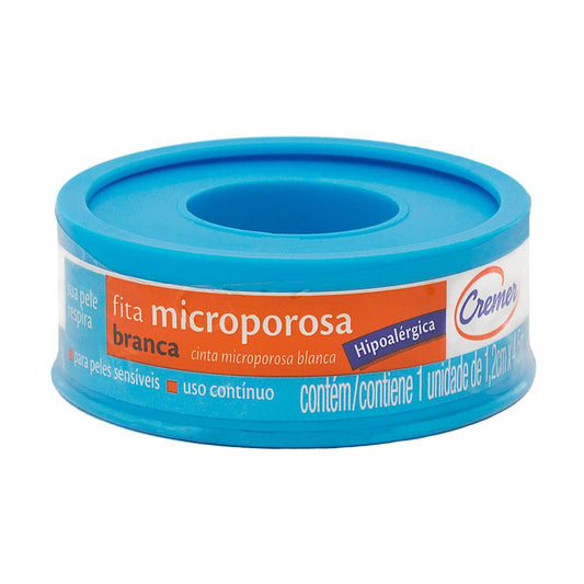Fita Microporosa Cremer Branca 1,2cm x 45m