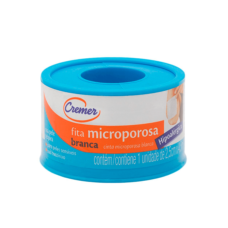 Fita Microporosa Cremer Branca 2,5cm x 4,5m