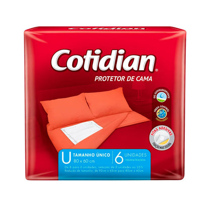 Protetor De Cama Descartável Cotidian 6 unidades