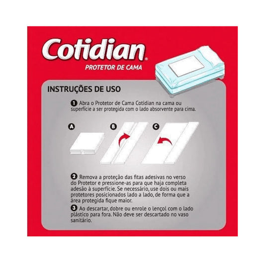 Protetor De Cama Descartável Cotidian 6 unidades