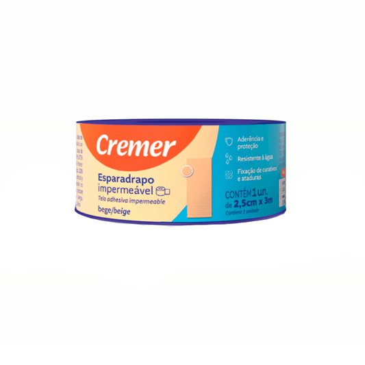 Esparadrapo Cremer Bege 2,5cm X 3m