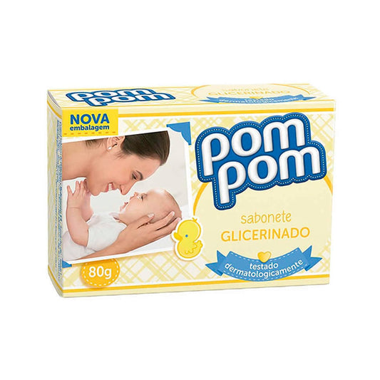 Sabonete em Barra Infantil Pom Pom Glicerinado 80g
