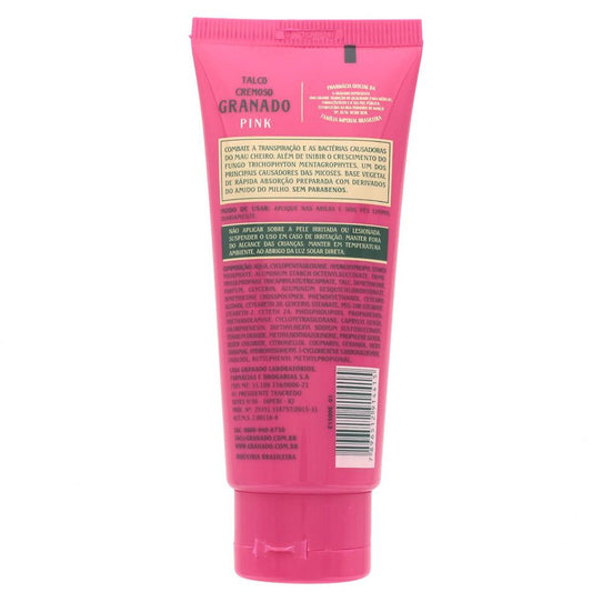 Talco Cremoso Antisséptico Granado Pink 100g