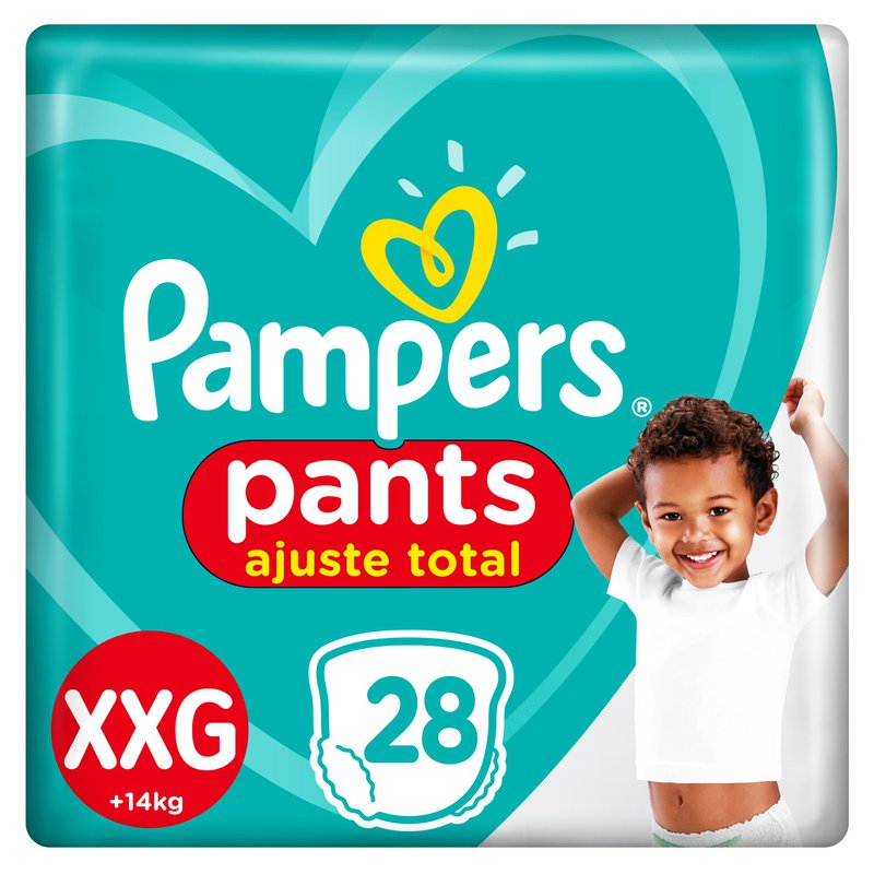 Fraldas Pampers Pants Ajuste Total XXG 28 Unidades