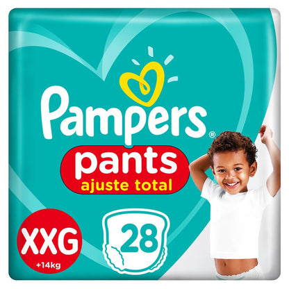 Fraldas Pampers Pants Ajuste Total XXG 28 Unidades