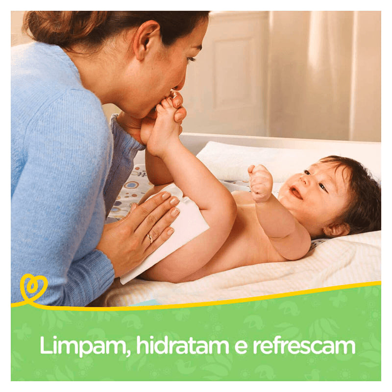 Lenços Umedecidos Pampers Aroma Aloe Vera 192 Unidades