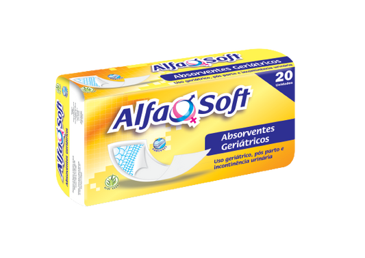 Absorvente Geriátrico ALFASOFT - FARDO COM 200 UNIDADES