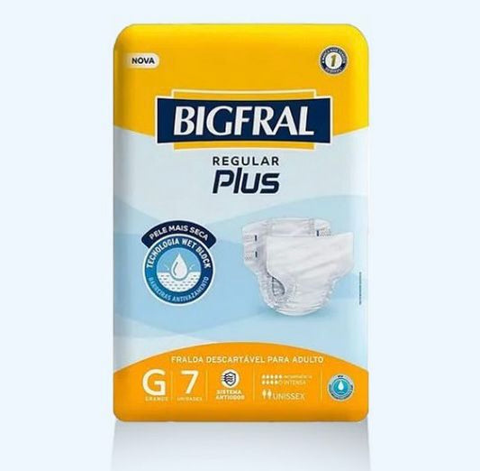 FRALDA REGULAR PLUS BIGFRAL G - 56 UNIDADES