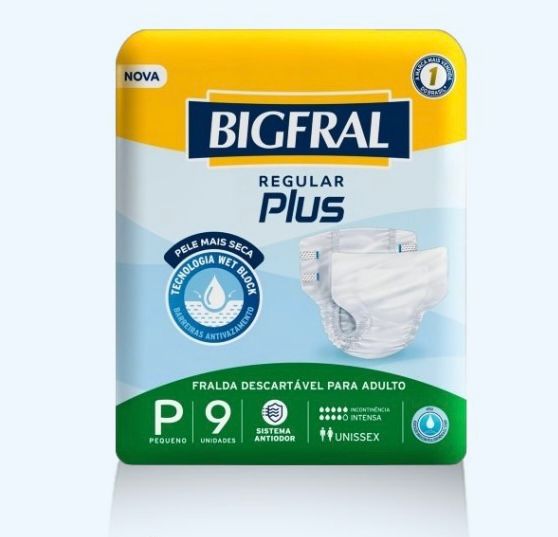 FRALDA REGULAR PLUS BIGFRAL P - 72 UNIDADES